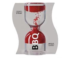 Paradox BBQ, Sanduhr für das perfekt gegrillte Steak, Rot, 9cm