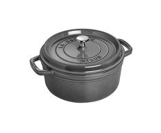 STAUB Runde Cocotte 4 qt Graphitgrau