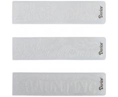 Darice Embossing Folder Prägefolder-Schablone, Halloween 3 Pieces-3,6 x 14,6 cm, Plastic, transparent, 3.6 x 14.6 x 0.11 cm