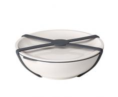 Villeroy & Boch - To Go Schale L, Aufbewahrungsbox für Essen, Premium Porzellan, weiß, 800 ml, spülmaschinengeeignet
