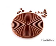 silikomart Silikonform, Silikon, Rot, 140mm Durchmesser, 9mm Höhe (2x100ml)