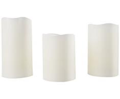 H2O Colors HO. 03,0109,99 Set 3 LED Kerzen mit Fernbedienung, Mehrfarbig