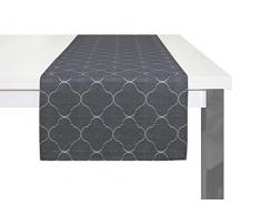 Adam Indian Cortezada Light Tischläufer, Bio Baumwolle, Indigo, 50 x 150 cm