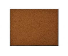deco-mat Eco Uni Fußmatte mit Rand rutschfest und waschbar – Fussabtreter aus 100% Recyclingmaterial – Beige 57 x 75 cm