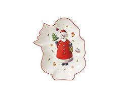 Villeroy & Boch Toys Delight Schale in Santa-Form, Premium Porzellan, Weiß/Rot