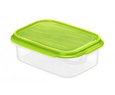 Rotho Rondo Frischhaltedose 0.5 l, Kunststoff (BPA-frei), grün / transparent, 0.5 Liter (16 x 12 x 5,3 cm)