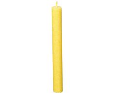 AMABIENTE - Designcandles gelb Designcandles Rondo Stabkerze, Pflanzenwachs, 19,0 x 2,2 x 2,2 cm, Sonnengelb, 19 x 2.2 x 2.2 cm, 4-Einheiten