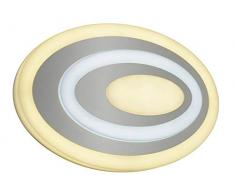 Trio Leuchten Subara 274510107 LED Wandleuchte, Acryl weiß/Nickel matt, 20 Watt, Switch Dimmer