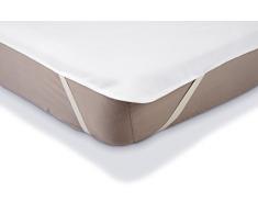 AmazonBasics Matratzenschoner, wasserdicht, Molton, 90 x 190 cm weiß
