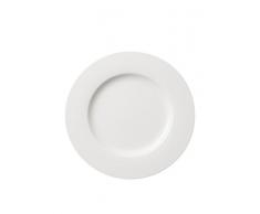 Villeroy & Boch Twist White Speiseteller, 27 cm, Premium Porzellan, Weiß