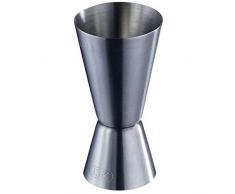 Westmark Kleiner Messbecher/Barmaß, Jigger für Cocktails, 2 Maßeinheiten: 2/4 cl, Rostfreier Edelstahl, Silber, 62772260