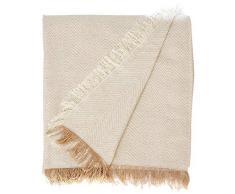 Martina Home, Espiga, Bettüberwurf, Mehrzweck/Plaid 230 x 260 cm Beige (Crudo Beige)