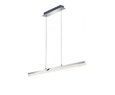 Trio Leuchten LED Pendelleuchte Sandro 377610106, Metall chrom, 1x 24 Watt