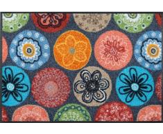 Wash+Dry Fußmatte Coralis, 50x75 cm, Innen und Außen, waschbar, Bunt