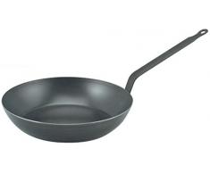 De Buyer Coupe Lyonnaise Bratpfanne Blau Metall, schwarz, Diamètre 28