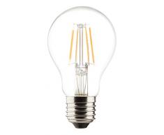 MÜLLER-LICHT 400177 A++, Retro-LED Lampe Birnenform ersetzt 60 W, Glas, 6,5 W, E27, weiß, 6 x 6 x 10,6 cm dimmbar [Energieklasse A++]