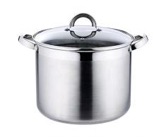 Renberg Alexander - Simmertöpfe Edelstahl glasdeckel 30x23 cm 15l induktionsgeeignet