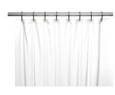 Venice Elegant Home® Heavy Duty Vinyl Duschvorhang Liner mit 12 Metallösen weiß