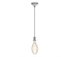 EGLO YORTH Hängeleuchte, Stahl, 60 W, silber-antik
