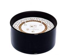 Spaas Duftkerze mit 3 Dochten, Glas, Paraffinwachs weiß, D144 mm x H81 mm