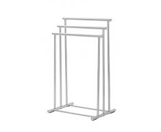 WENKO 22085100 Handtuchständer Lioni - Kleiderständer, Edelstahl rostfrei, 50 x 76 x 37 cm, Satiniert