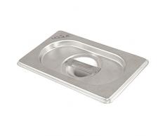 Vogue K939 Deckel aus Edelstahl mit Mitte Griff für 2/1 Gastronorm Pfanne