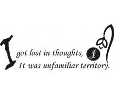 INDIGOS 4051719381931 Wandtattoo, Vinyl, schwarz, 60 x 10 x 10 cm