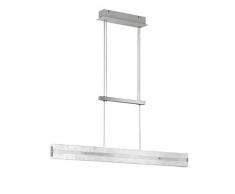 WOFI Pendelleuchte, Aluminium, Integriert, 29 W, Silber, 91 x 8 x 150 cm