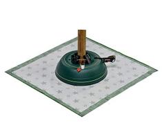 Krinner Christbaumständer Set Premium L + Unterlegdecke grün (Baumhöhe bis 2,70 m, Stammdurchmesser 12 cm, Wassertank für 3,7 l) 94235