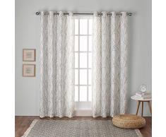 Exclusive Home Gardinen mit Tülle, Fenster-Gardinenpaneel- Paar, Polyester, Seafoam, 63 Length