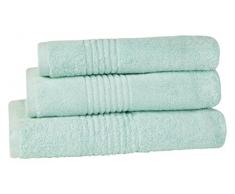 Highams Luxuriös Weich Supreme 100% ägyptische Baumwolle Handtuch Bale Geschenk-Sets, Baumwolle, Aqua blau, 550 GSM, 3-teilig