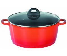 GSW 469289 Gourmet Orange Shadow Kochtopf mit Glasdeckel, 28 cm / 6.5 Liter