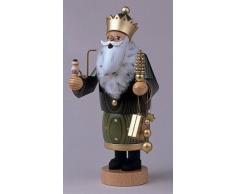 KWO Olbernhau 21162 Räuchermännchen Balthasar, 22 cm