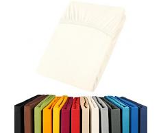 aqua-textil Viana Spannbettlaken 180x200 - 200x200 cm weiÃ Spannbetttuch Baumwolle