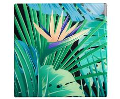 Plage 3D-Klebedekoration OLIVADI [4 Fliesen gewölbt], grün, 15x15cm