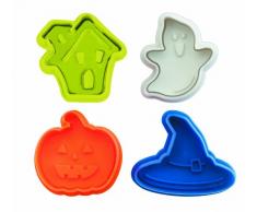 Ibili 733000 Ausstechformen mit Ausdrücker, Halloween