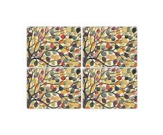 Pimpernel Tischsets, MDF mit Kork-Rückseite, Motiv tanzende Zweige, 16 x 20 Zoll, mehrfarbig, 4er-Set