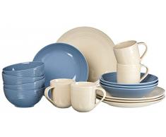 Ritzenhoff & Breker Kombiservice Levi, 16-teilig, Blau / Creme