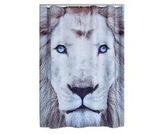RIDDER 4008300 Duschvorhang Textil ca. 180 x 200 cm, Lion