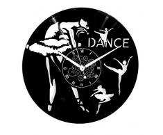 Instant Karma Clocks Wanduhr aus Vinyl für Wand Geschenkidee Vintage Handmade Ballo Tanz Klassisch Ballerine