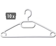 Kesper Kleiderbügel, Kunststoff, Weiß, B 40 cm