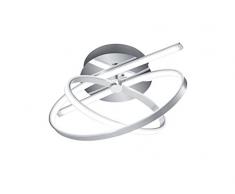 Trio Leuchten LED Deckenleuchte 674910106 Coronado, Metall Chrom, 30 Watt LED, Helligkeit und Lichtfarbe einstellbar