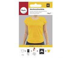 Rayher 35021161 Waschmaschinenfarbe, sonnengelb, Btl. 25 g, Textilfarbe Waschmaschine, Färbemittel Textilien