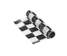 Talking Tables Truly Alice in Wonderland; Karierter Tischläufer für Teekränzchen oder Geburtstage, Monochrom (200 x 30 cm)