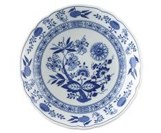 Hutschenreuther 02001-720002-13151 Zwiebelmuster Salatteller, 19 cm, tief, blau