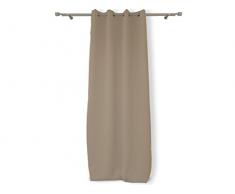 Soleil dOcre Alix 032230 Vorhang mit Ösen, Polyester, bedruckt, 140 x 180 cm, elfenbein, 140 x 180 cm