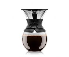 Bodum 11571-01S pour over Kaffeebereiter (Permanentfilter, Spülmaschinengeeignet, 1,0 liters) schwarz