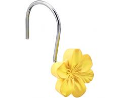 AmazonBasics – Haken für Duschvorhang, Blume, gelb