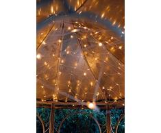 Hellum 565362 LED Lichternetz 200 LEDs warmweià / 3x3 m/innen & auÃen/Zuleitung 5 m weiÃ