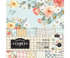 MY MINDS EYE, INC. GF2111 Gartenset Pappen/Acces, Gingham Gardens, Einheitsgröße